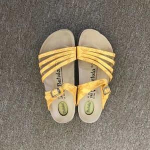 Betula by Birkenstock Yellow Sandals